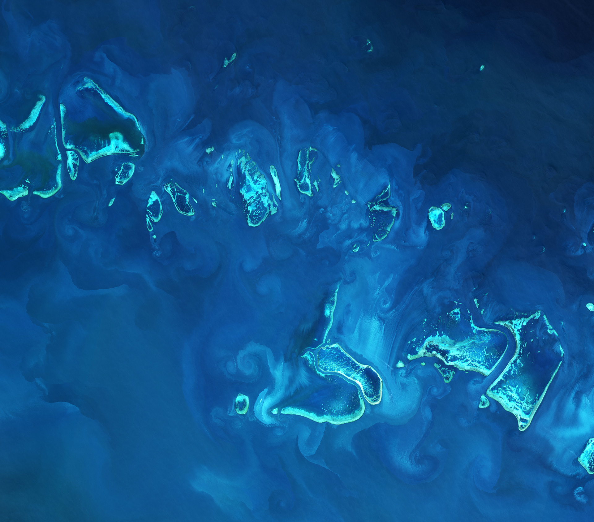 Ocean life in the Great Barrier Reef includes fish, coral and birds. Experts are very concerned about the capacity for reef survival under the increased frequency of global warming events.