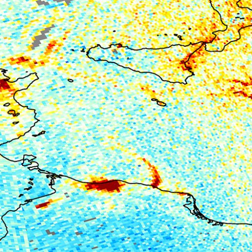 Detecting pollution created by individual ships from space Using data from the Copernicus Sentinel-5P satellite, scientists are now able to detect nitrogen dioxide emissions from individual ships in the sea.