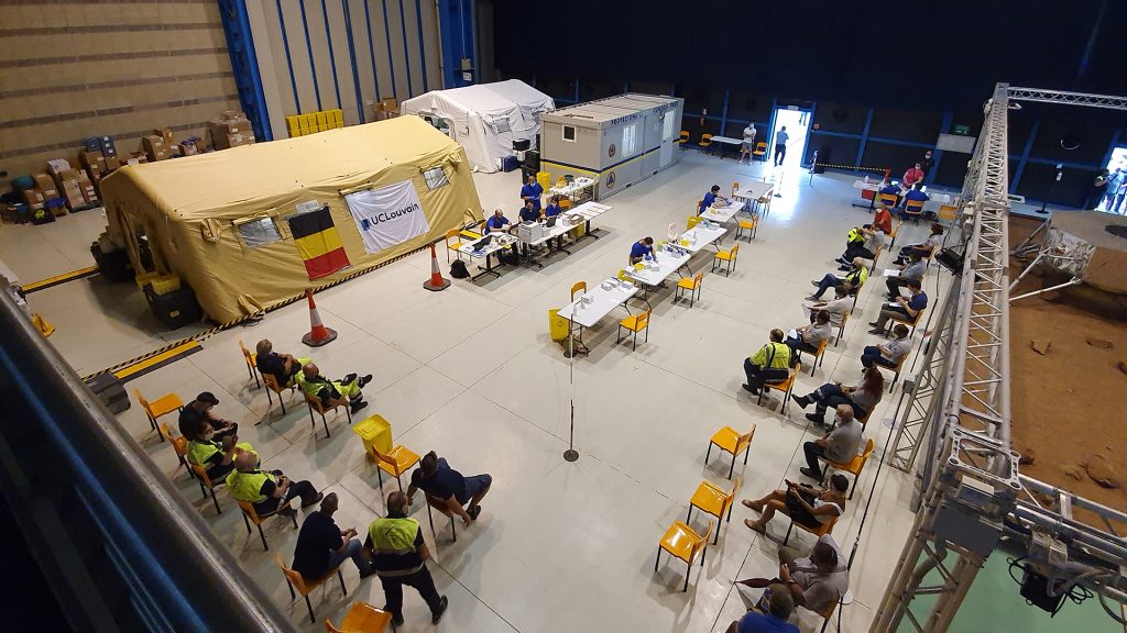 Deployment of the B-LiFE laboratory in Italy during the COVID crisis.