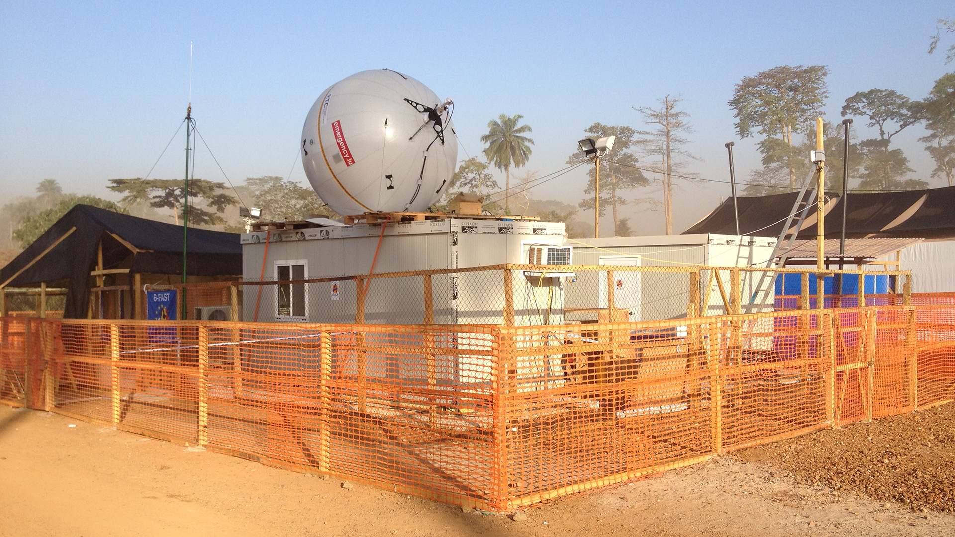 The B-LiFE laboratory deployed in Guinea in 2014-2015 during the EBOLA epidemic integrates space communication, earth observation and geo-positioning technologies.