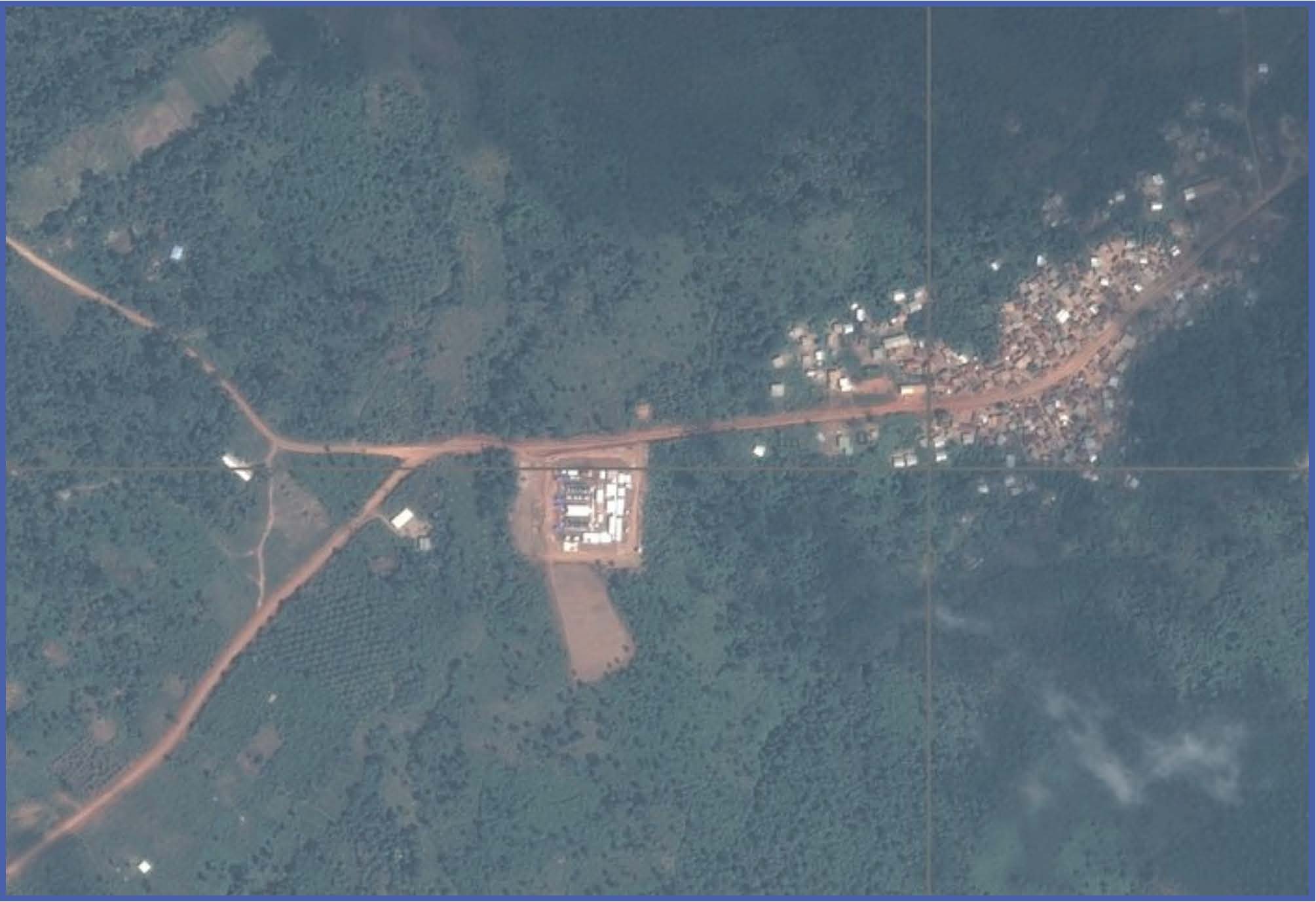 B-LiFE, ici lors de son déploiement en Guinée, utilise les technologies d'observation de la Terre de la mission Copernicus pour faciliter son déploiement, une éventuelle évacuation d'urgence et pour générer une cartographie épidémiologique en temps réel.